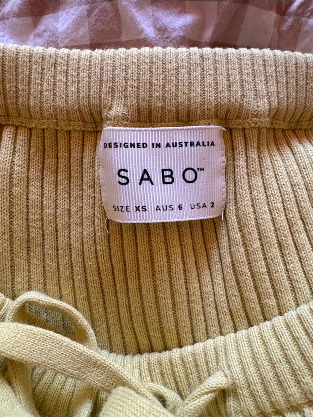 Sabo Ribbed Knit Set — Citron Yellow - Picture 4 of 4